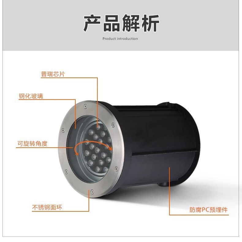 Đèn Âm Nước Tròn Mini LED IP68 Sunled - Ảnh 3