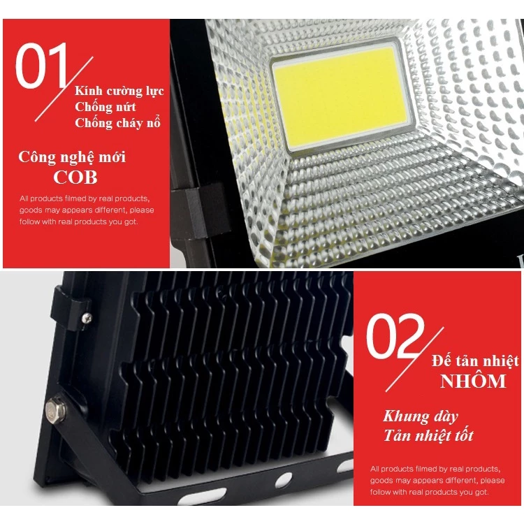 ĐÈN PHA LED COB SIÊU SÁNG 50W – IP65- bảo hành 2 năm - Ảnh 5