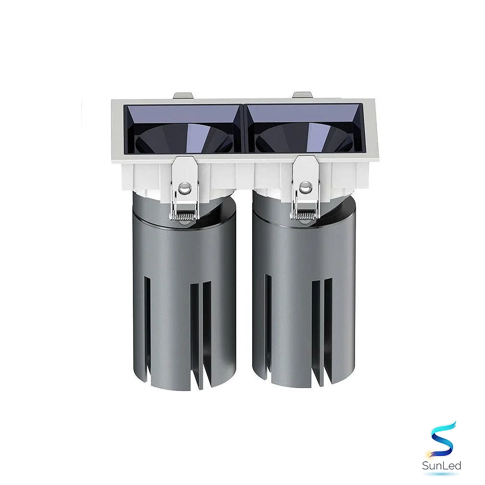 Đèn Âm Trần Spotlight Cao Cấp Sunled|COB29 (Dòng Đôi CTLED SQ08 2×W) - Ảnh 3